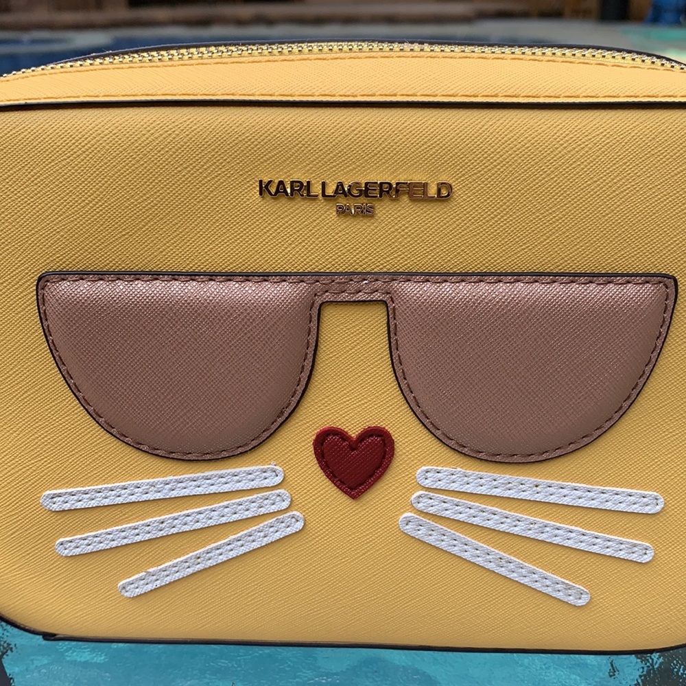 New Karl Lagerfeld Paris Maybelle Cat Shoulder Bag - Picture 14 of 16